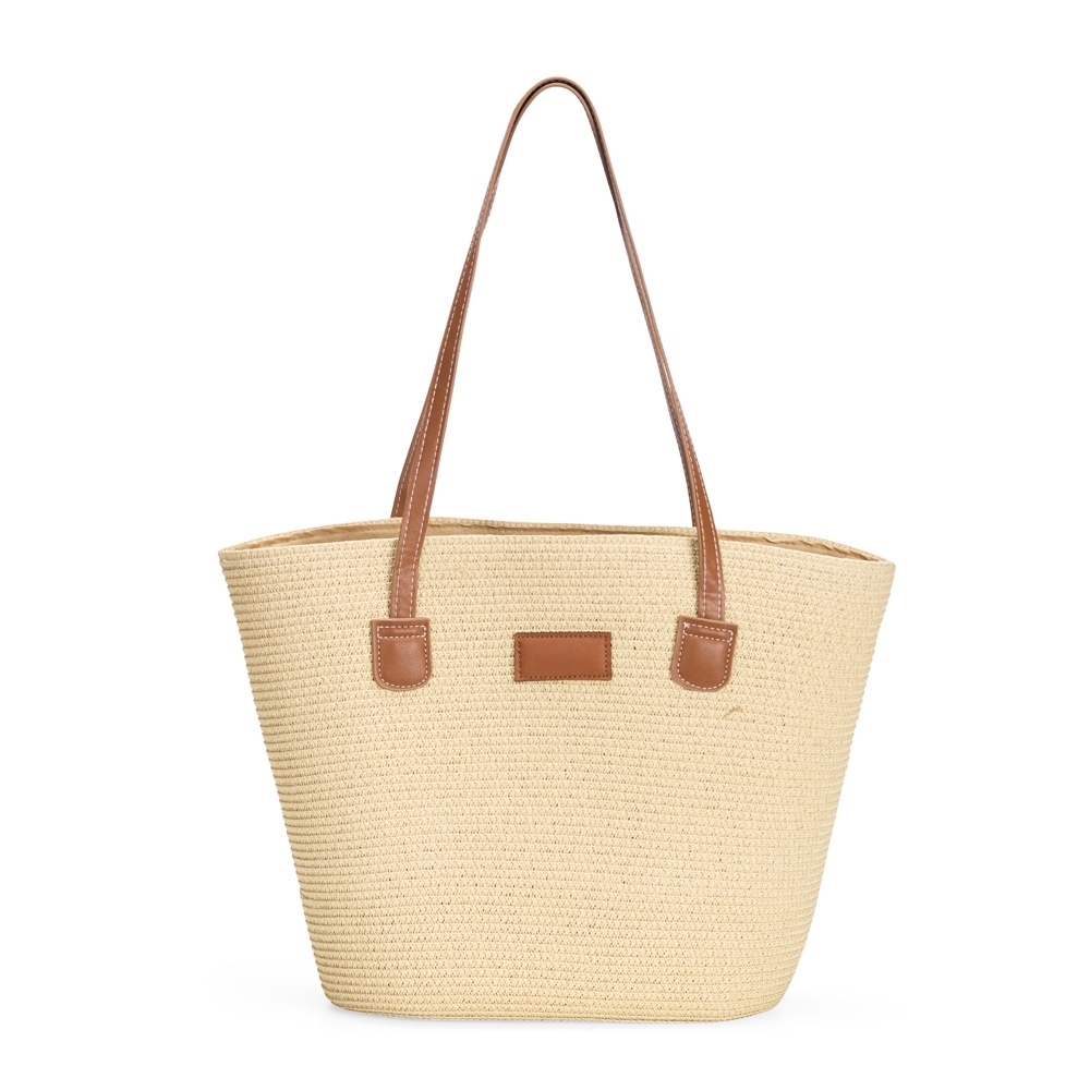 BOLSA FIO DE PAPEL TORCIDO SPX-09009-MAC NA COR MARROM