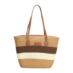 BOLSA FIO DE PAPEL TORCIDO SPX-09010-MAE NA COR MARROM