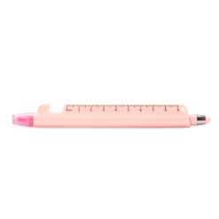CANETA MARCA-TEXTO MULTIFUNÇÕES SPX-09169-ROS NA COR ROSA