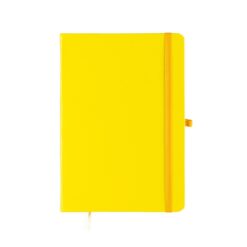 CADERNETA LAMINADA SEM PAUTA SPX-15460S-AMA NA COR AMARELO