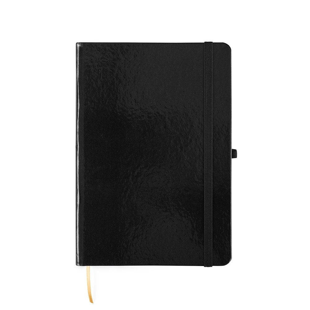 CADERNETA LAMINADA SEM PAUTA SPX-15460S-PRE NA COR PRETO