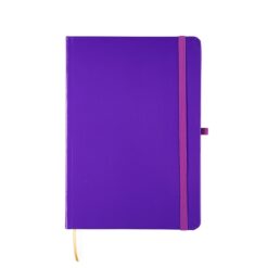 CADERNETA LAMINADA SEM PAUTA SPX-15460S-ROX NA COR ROXO
