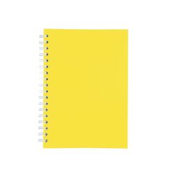 CADERNO CAPA FOSCA COM PAUTA SPX-15466F-AMA NA COR AMARELO
