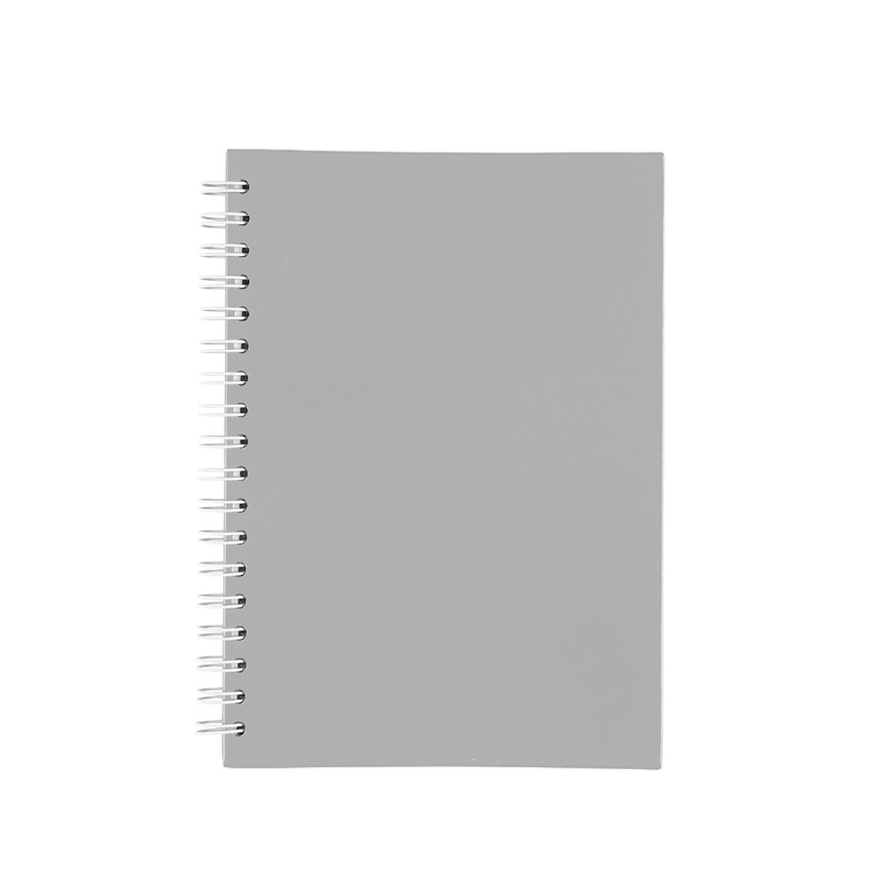 CADERNO CAPA FOSCA COM PAUTA SPX-15466F-CIN NA COR CINZA