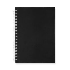 CADERNO CAPA FOSCA COM PAUTA SPX-15466F-PRE NA COR PRETO