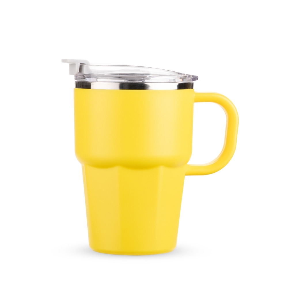 CANECA PAREDE DUPLA 550ML SPX-09227-AMA NA COR AMARELO
