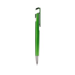 CANETA PLÁSTICA COM SUPORTE PARA CELULAR SPX-12412-VD/PRA NA COR VERDE