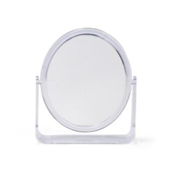 ESPELHO DE MESA OVAL PLÁSTICO SPX-19098-TRA NA COR TRANSPARENTE