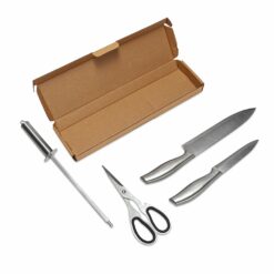 KIT CHURRASCO 4 PEÇAS SPX-09108-INO NA COR INOX