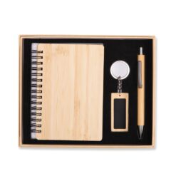 KIT EXECUTIVO ECOLÓGICO 3 PEÇAS SPX-19081-BMB NA COR BAMBU