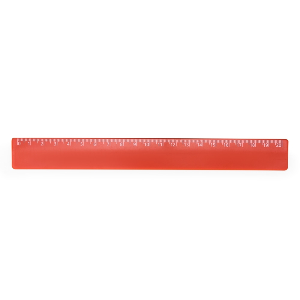 RÉGUA PLÁSTICA 20CM SPX-13724A-LAR NA COR LARANJA